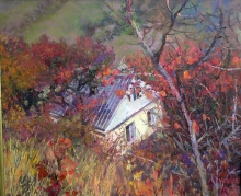 Dacha - oil, canvas