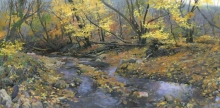 Autumn In Angar Pass - oil, canvas
