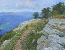 View From The Boika Mount - oil, canvas