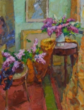 Interior - oil, canvas