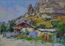 House In Staroiselye - oil, canvas