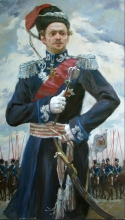 Portrait Of Ataman Of Don Cassacks - oil, canvas