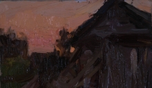 Evening - oil, canvas