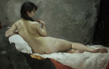 Nude - oil, canvas