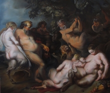 Bacchanalia - oil, canvas