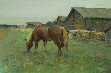 Mezen Horse - oil, canvas