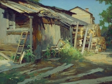 Barns - oil, canvas