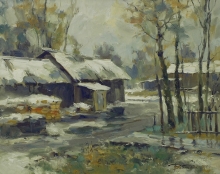 First Snow - oil, canvas