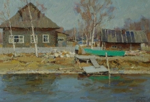 The Shchelyanka River - oil, canvas