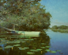 The Povrakulka River - oil, canvas