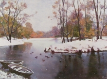 Snow Has Fallen - oil, canvas
