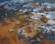 Mountain Stream - oil, canvas