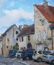 Rue Gambetta - oil, canvas