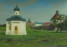 Sunny Day At Solovki - oil, canvas
