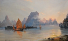 All Gold Of The Morning - oil, canvas