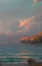 Evening At Raid 2 - oil, canvas