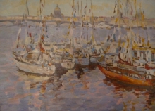 The Neva - oil, canvas