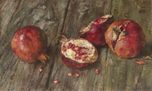 Pomegranates - oil, canvas