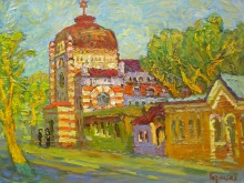 Samara Choral Synagogue - oil, canvas