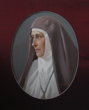 Portrait Of Martyr Yelizaveta Feodorovna - oil, canvas