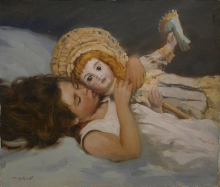 My Favorite Doll - oil, canvas