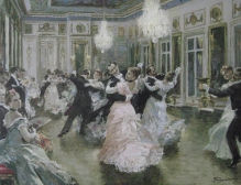 Ball At Kuskovo - oil, canvas