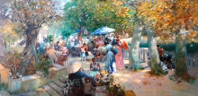 In An Old Park - oil, canvas