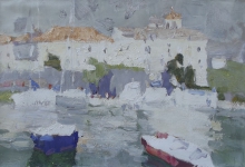 Boats - oil, canvas