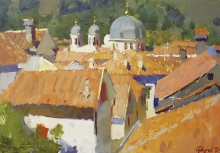 Cathedral Of Saint Nikolay - oil, canvas