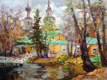 Autumn In Boldino - oil, canvas