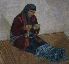 At Prayer - oil, canvas