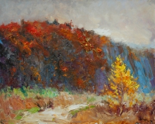Red Hill - oil, canvas