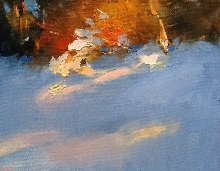 Warm Light Of Winter - oil, canvas