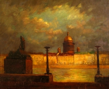 View From Art Academy - oil, canvas