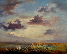 Sky Over Volgodonsk - oil, canvas