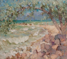 Summer Shore - oil, canvas