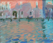 Warm Evening In Venice - oil, canvas
