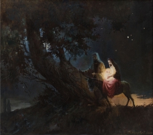 The Flight Into Egypt - oil, canvas