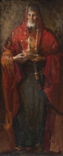 Magian In Red - oil, canvas