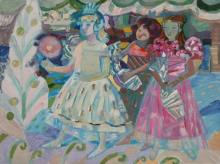 Christmas Princesses - oil, canvas