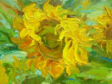 Sunflower - oil, canvas