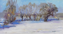 Winter Garden - oil, canvas