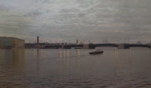 Morning. Saint-Petersburg - oil, canvas