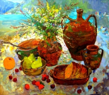 Adriatic Still Life - oil, canvas