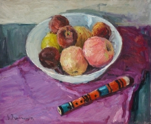 Still Life With Fruits - oil, canvas