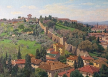 Florence. Beginning Of Spring - oil, canvas
