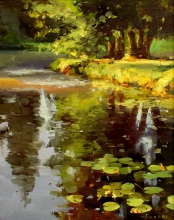 Wedded Pond - oil, canvas