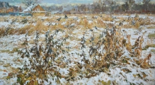 November Snow - oil, canvas
