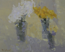 Daffodils - oil, canvas