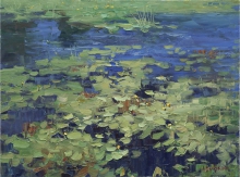 Water Lilies - oil, canvas